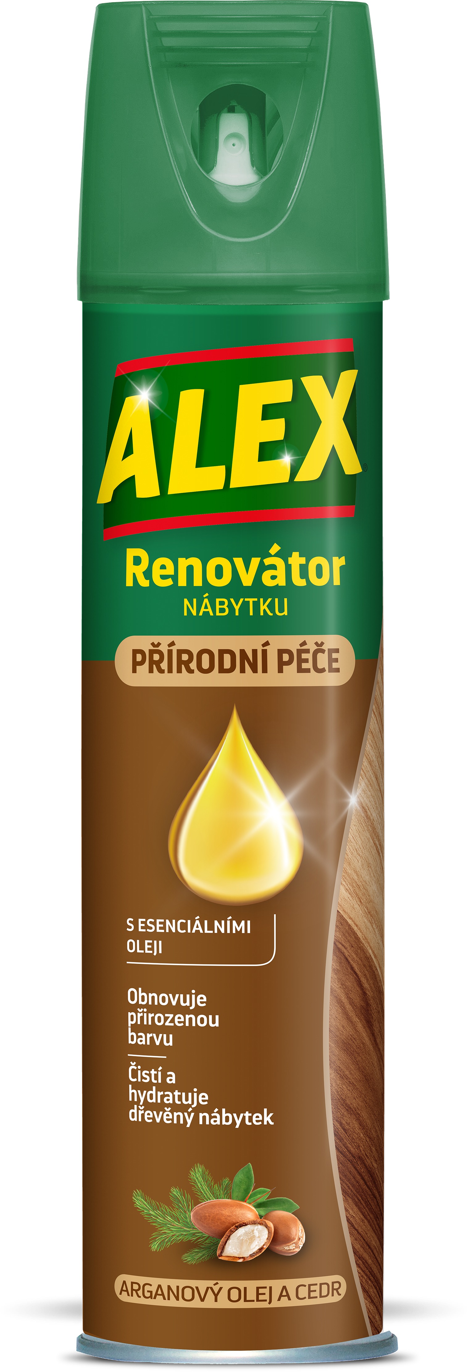 ALEX aerosól renovátor nábytku arganový olej a céder 400 ml