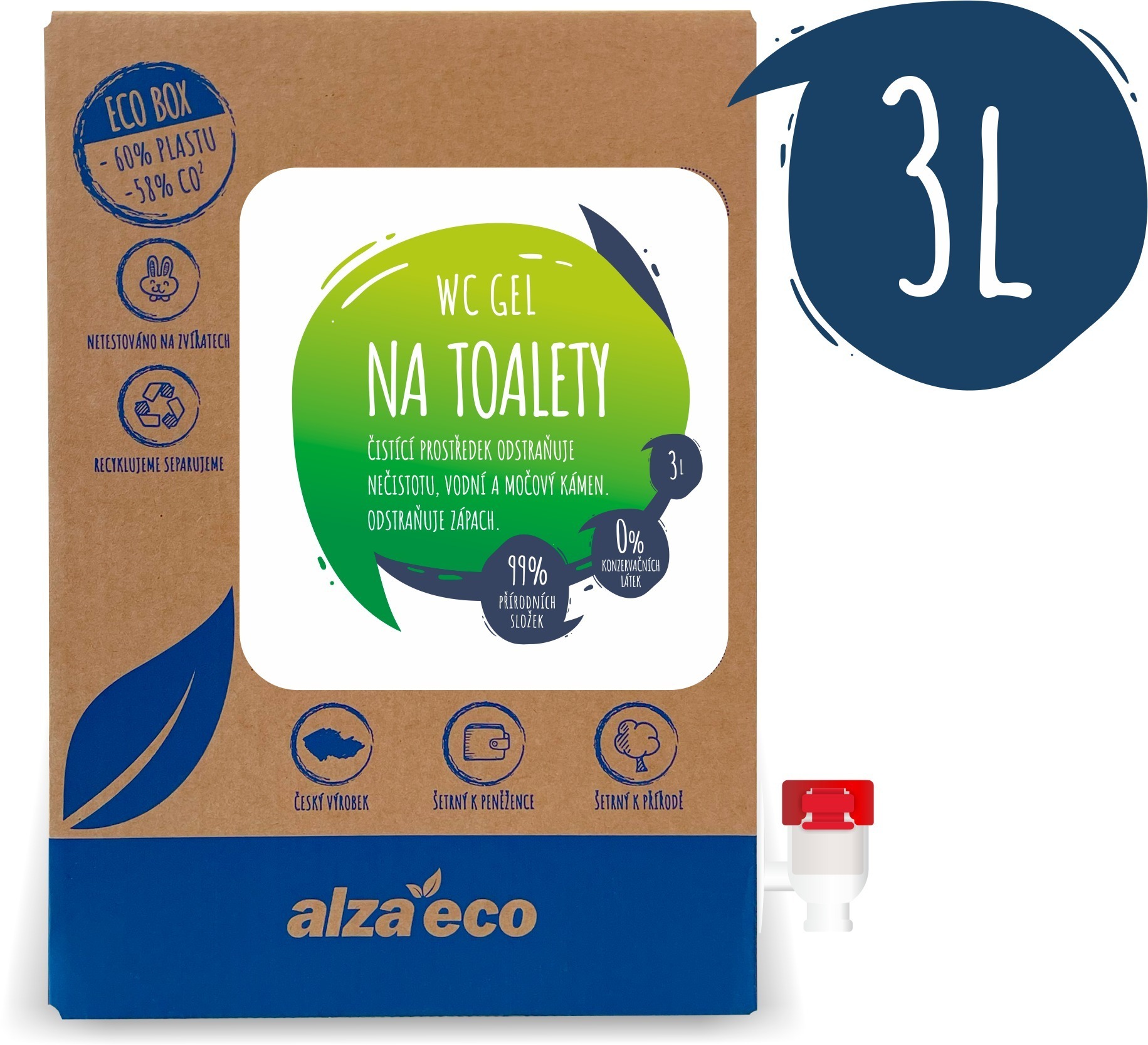 AlzaEco na toalety 3 l