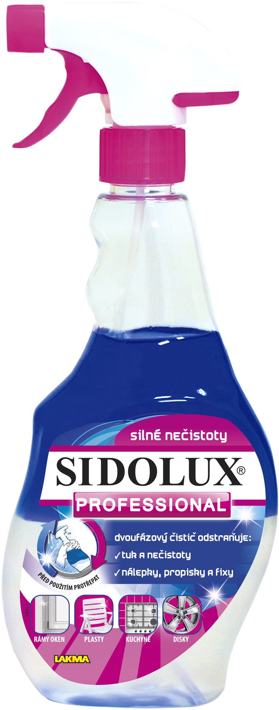 SIDOLUX Professional na silné nečistoty dvojfázový 500 ml