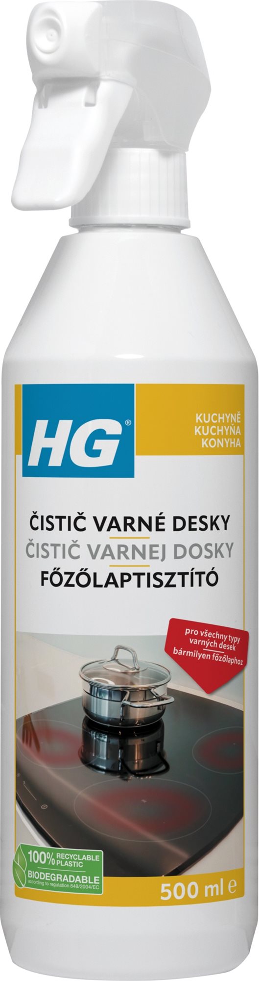 HG každodenný čistič varnej dosky 500 ml