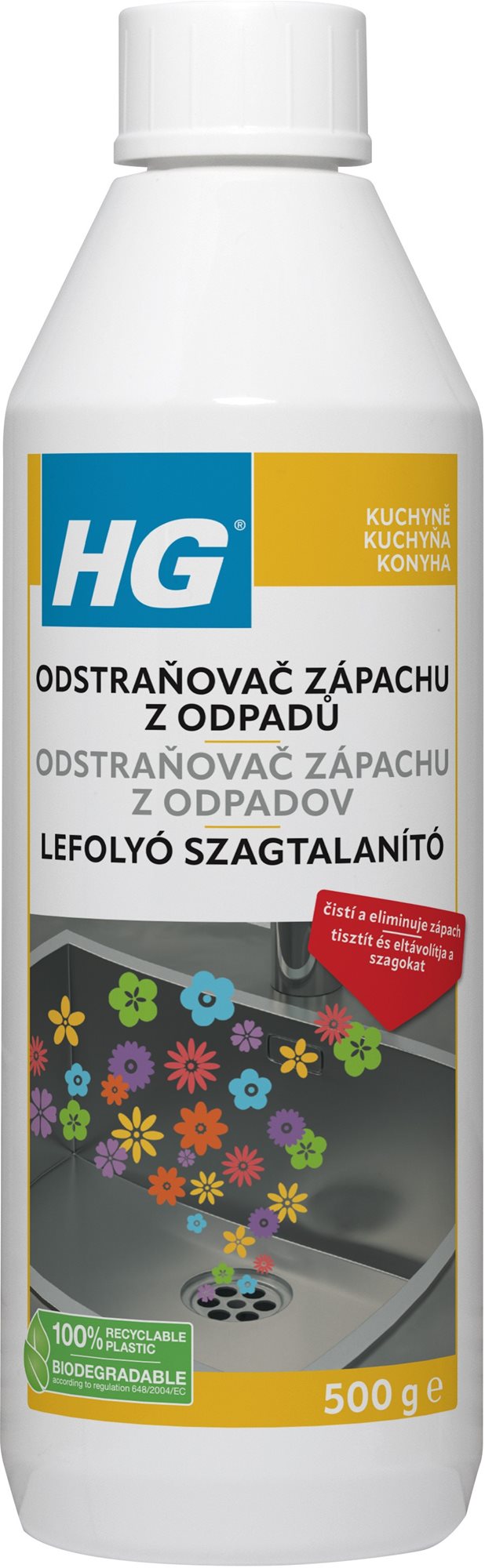 HG Odstraňovač zápachu z odpadov 500 ml