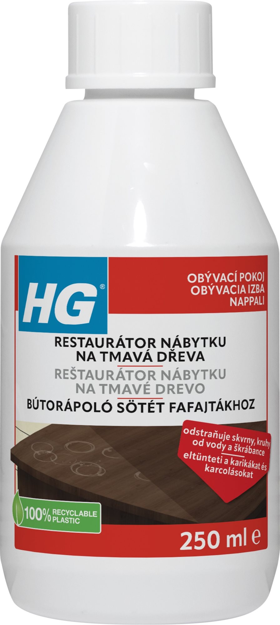 HG Reštaurátor nábytku na tmavé druhy dreva 250 ml