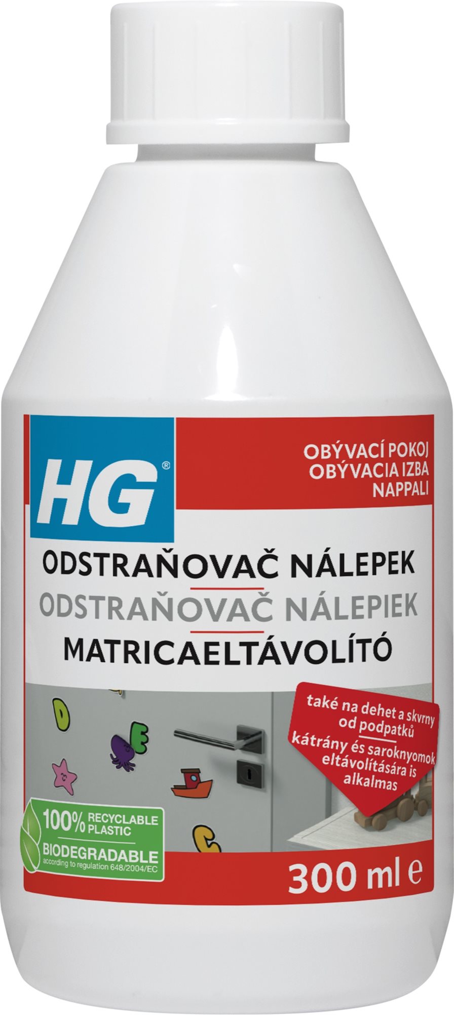 HG Odstraňovač nálepek 300 ml