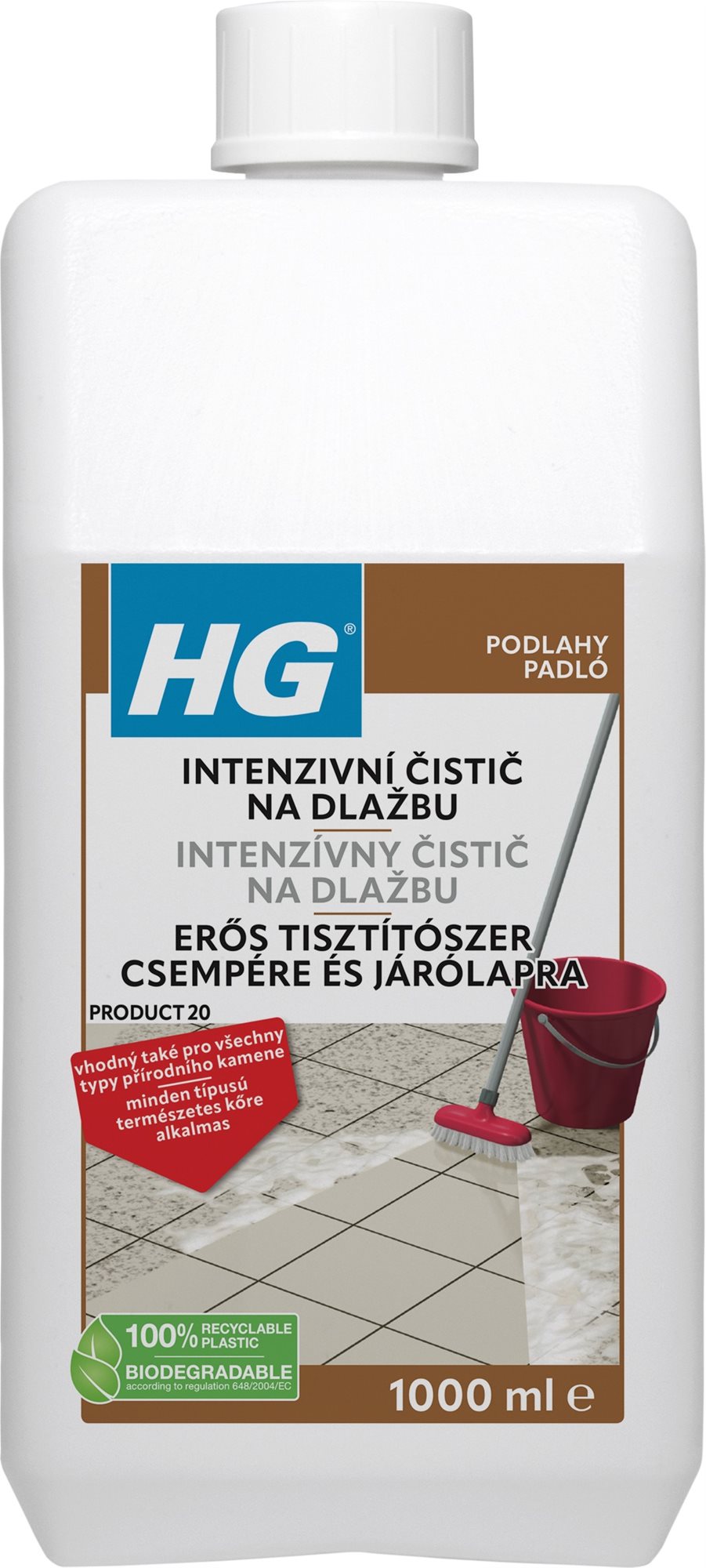 HG intenzívny čistič na dlažbu 1 l