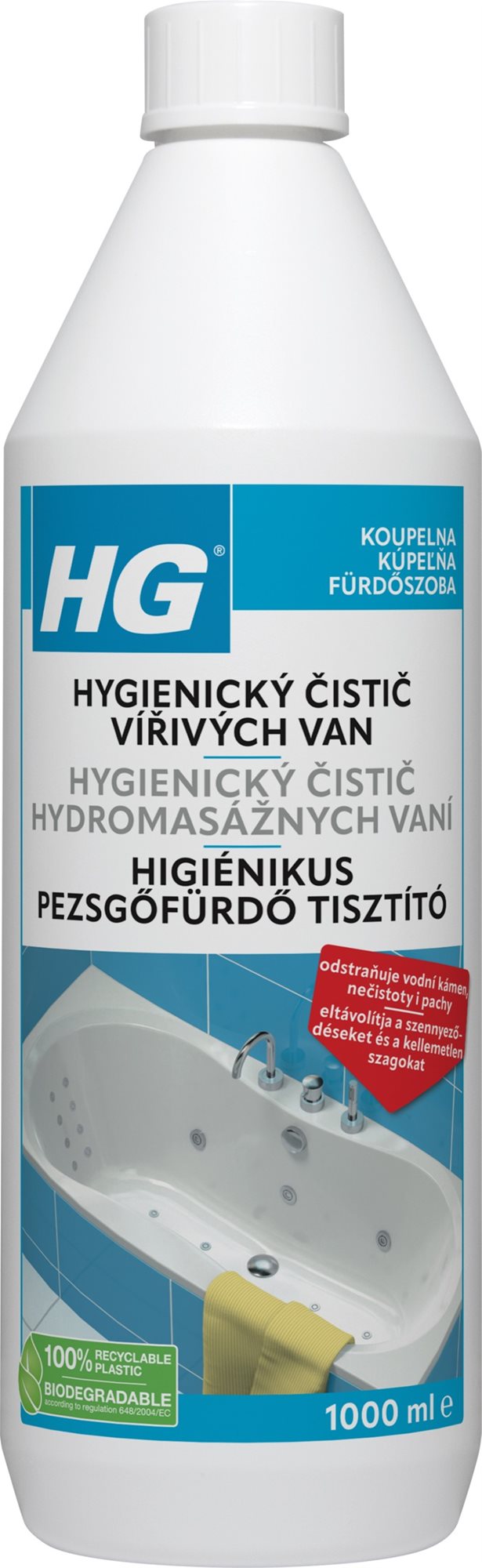 HG hygienický čistič vírivých vaní 1 l