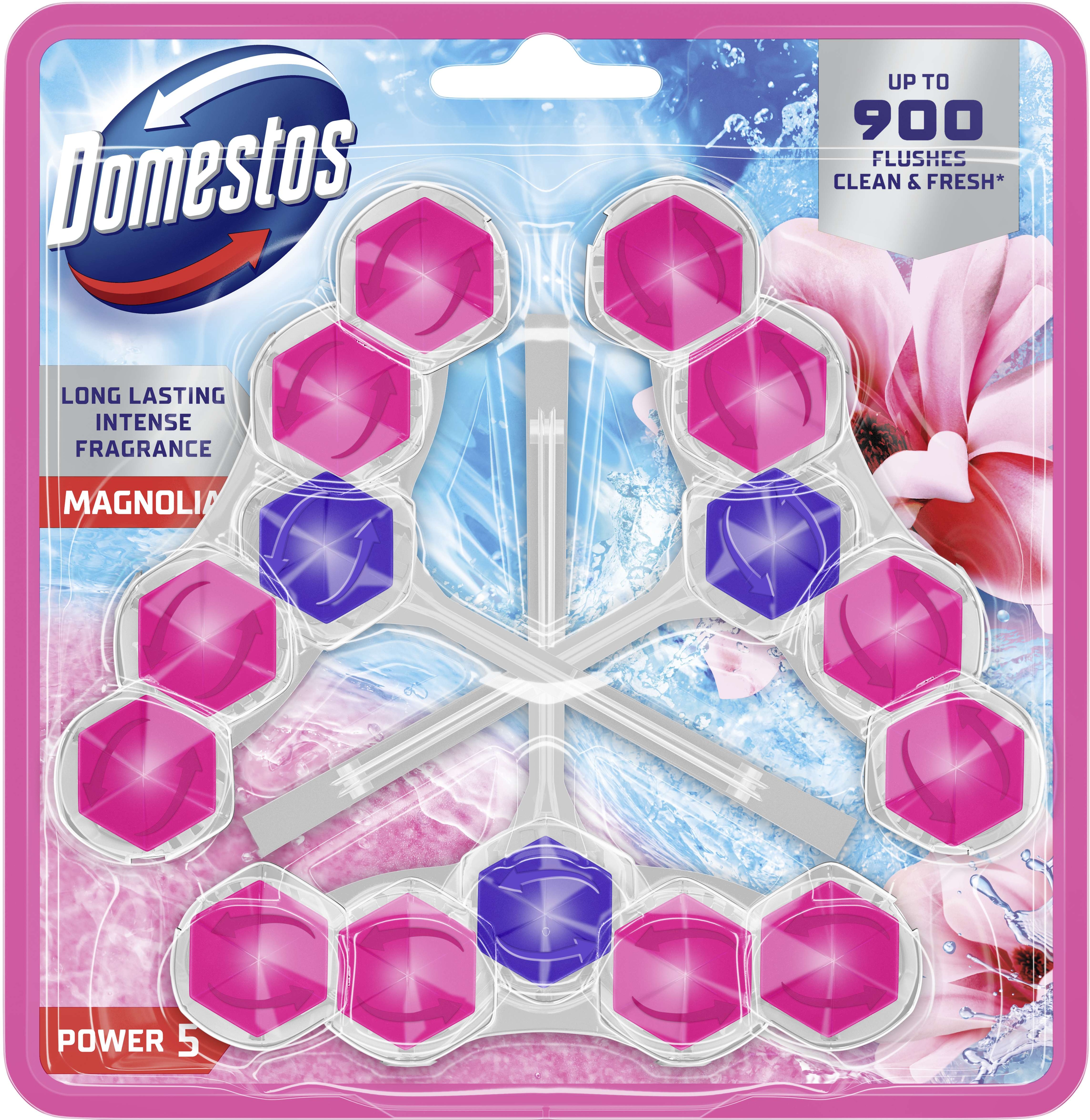 DOMESTOS Power 5 Pink Magnólia 3× 50 g