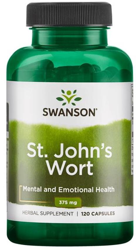 Swanson St. John's Wort (Ľubovník bodkovaný), 375 mg, 120 kapsúl