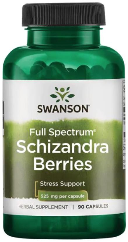 Swanson Full Spectrum Schisandra Berries (Klanopraška čínska), 525 mg, 90 kapsúl