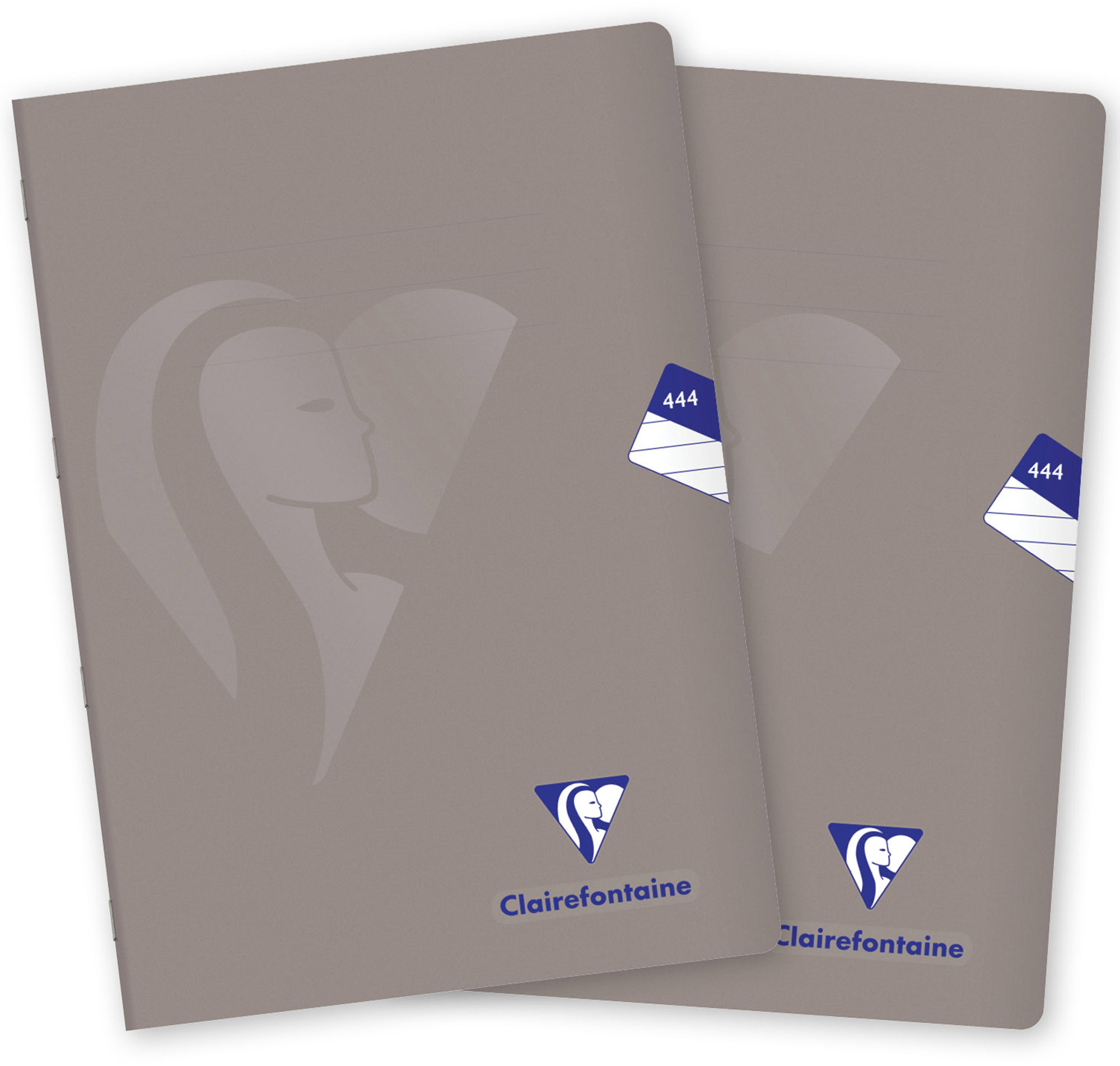 CLAIREFONTAINE Mimesys PP, A4 „444“ linajkový, 40 listov, sivý – súprava 2 ks