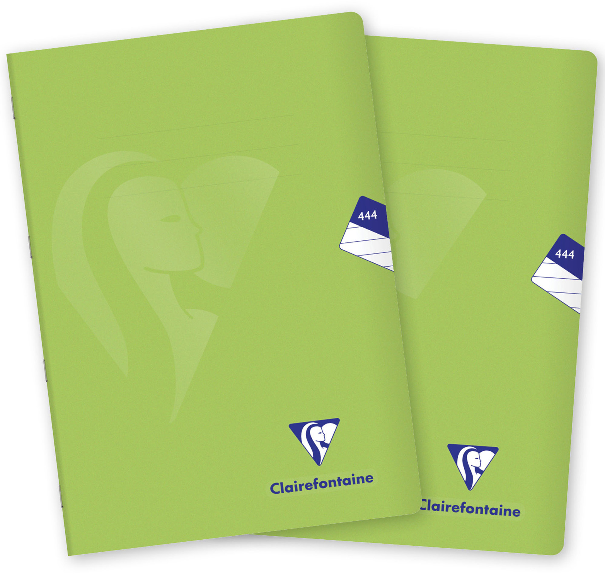 CLAIREFONTAINE Mimesys PP, A4 „444“ linajkový, 40 listov, zelený – súprava 2 ks
