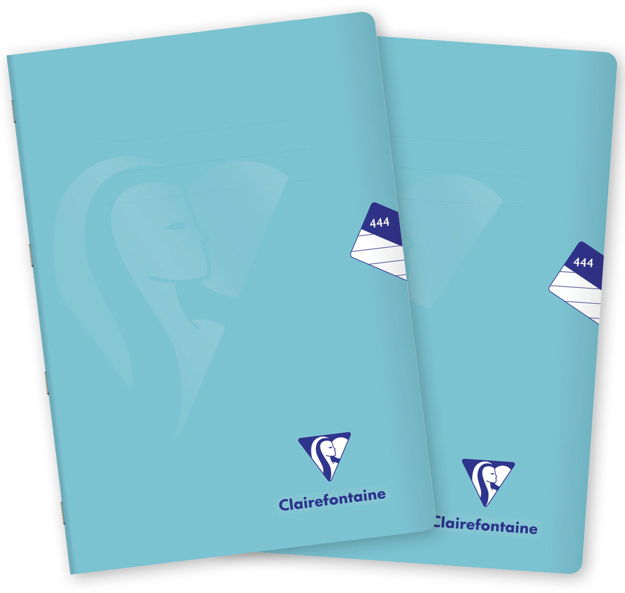 CLAIREFONTAINE Mimesys pastel PP, A4 „444“ linajkový, 40 listov, ľadovo modrý – súprava 2 ks