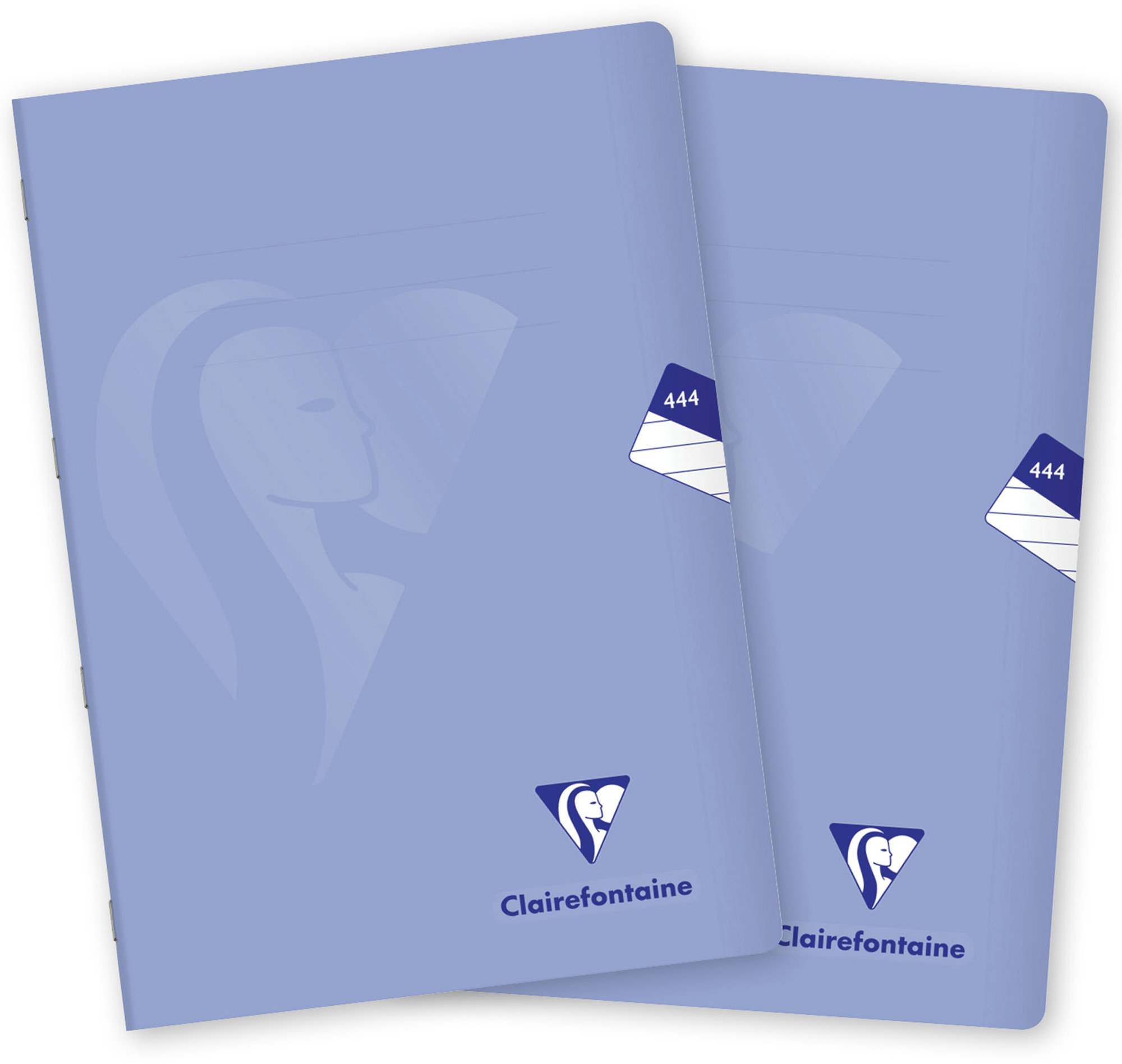 CLAIREFONTAINE Mimesys pastel PP, A4 „444“ linajkový, 40 listov, orgovánový – súprava 2 ks