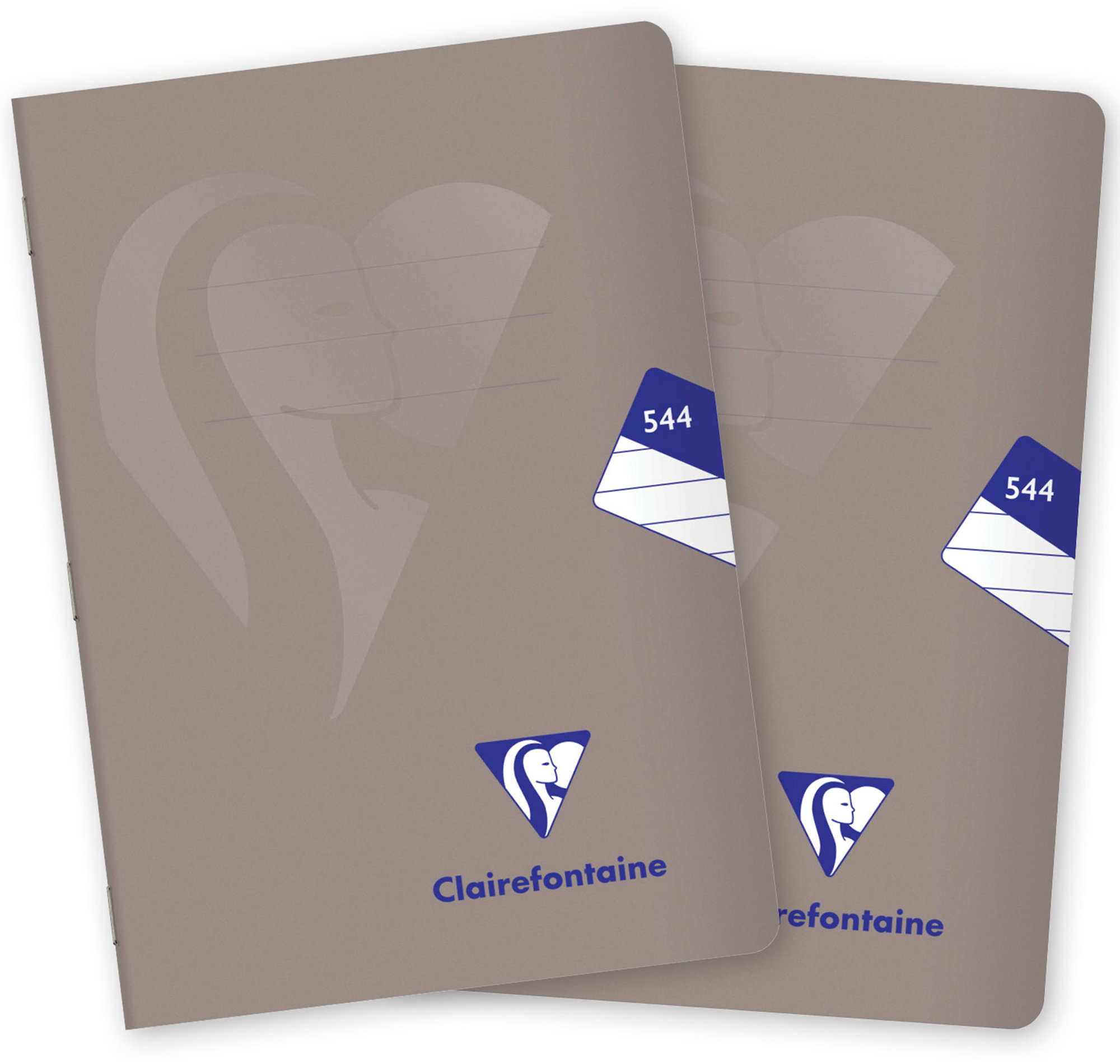 CLAIREFONTAINE Mimesys PP, A5 „544“ linajkový, 40 listov, sivý – súprava 2 ks