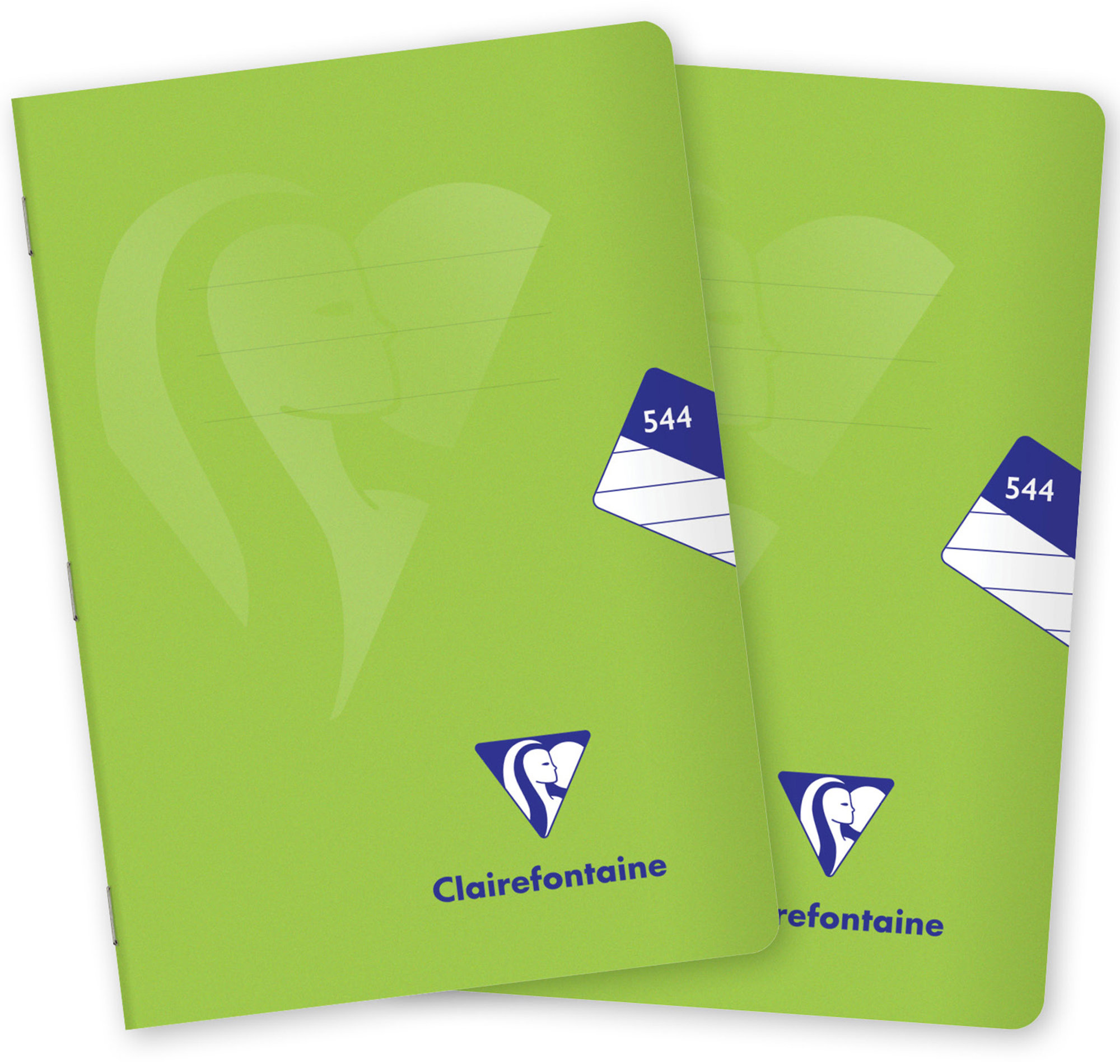 CLAIREFONTAINE Mimesys PP, A5 „544“ linajkový, 40 listov, zelený – súprava 2 ks