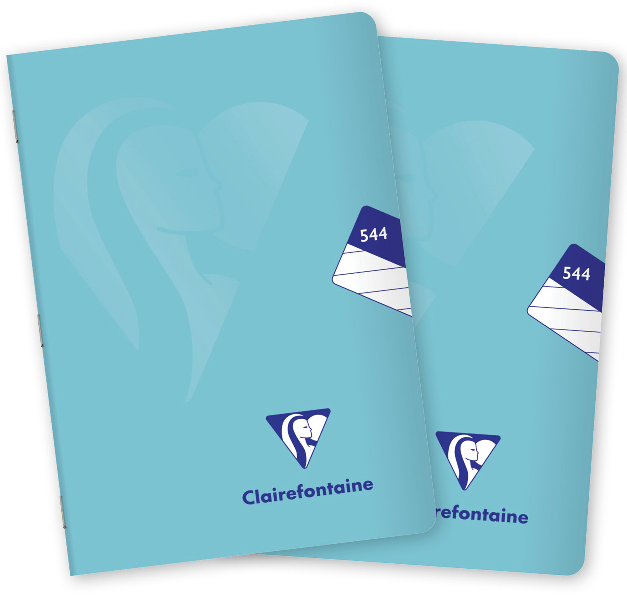 CLAIREFONTAINE Mimesys pastel PP, A5 „544“ linajkový, 40 listov, ľadovo modrý – súprava 2 ks