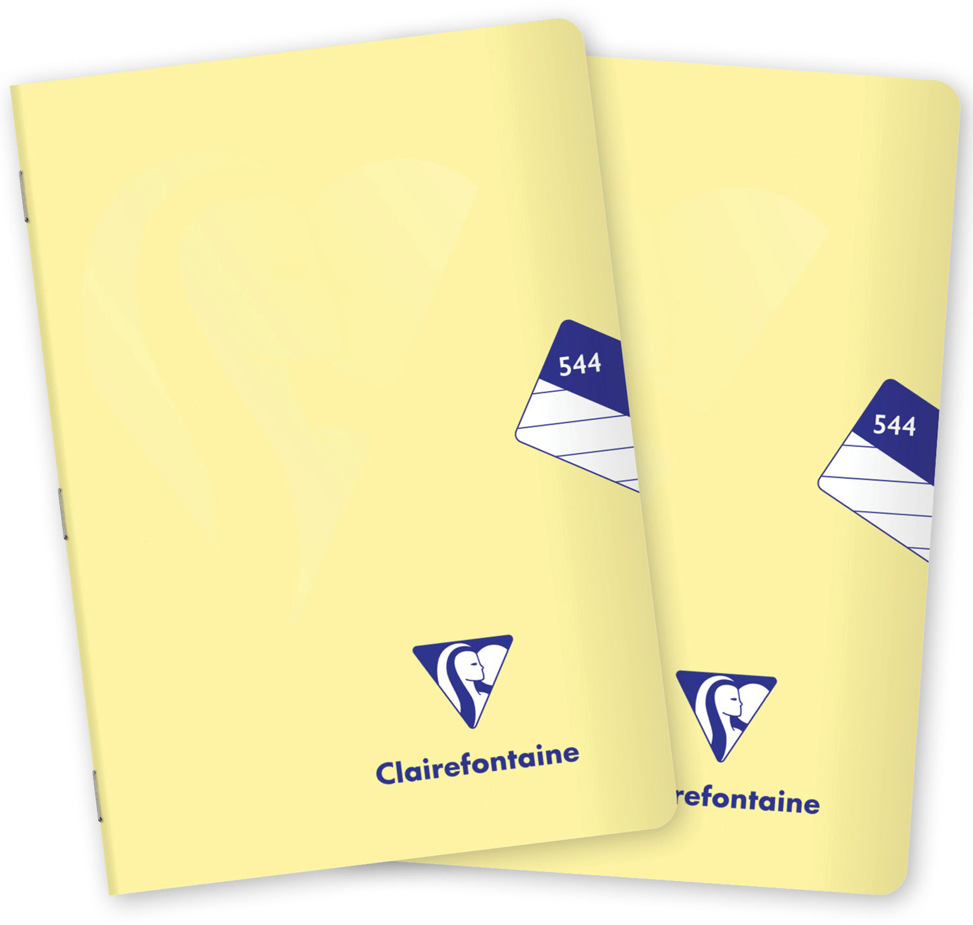 CLAIREFONTAINE Mimesys pastel PP, A5 „544“ linajkový, 40 listov, citrónový – súprava 2 ks