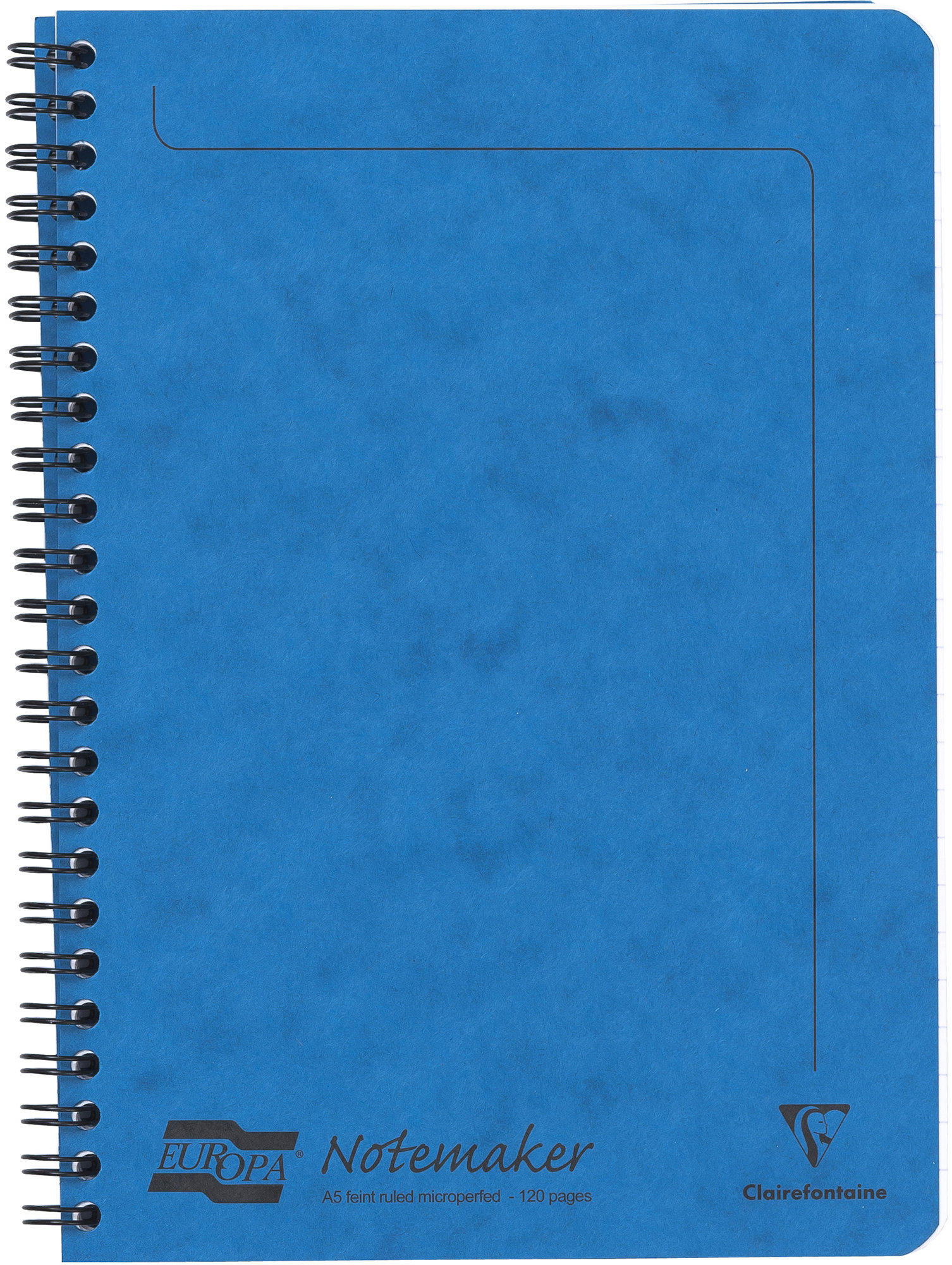 CLAIREFONTAINE Europa A5, linajkový, 60 listov, modrý