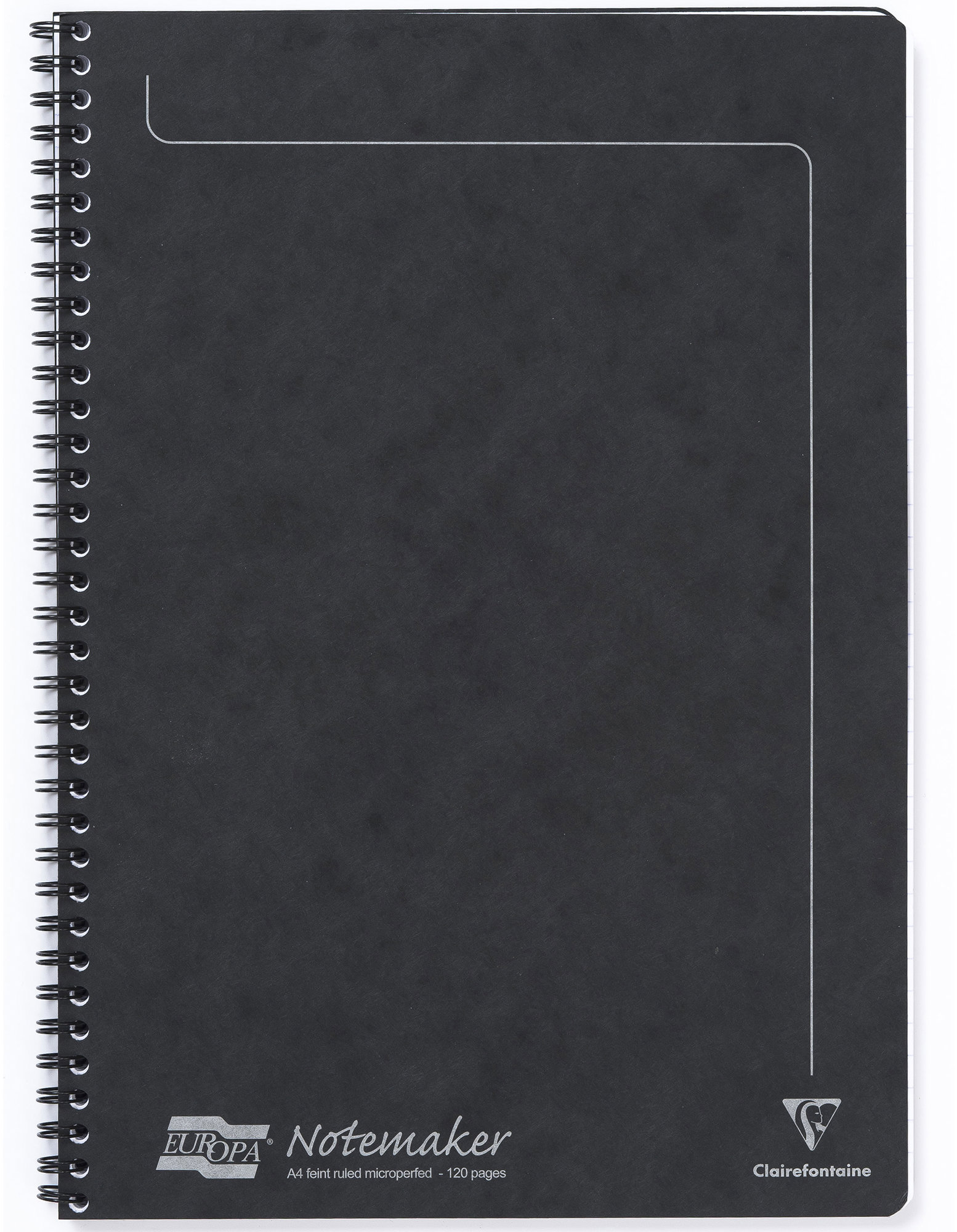 CLAIREFONTAINE Europa A4, linajkový, 60 listov, čierny