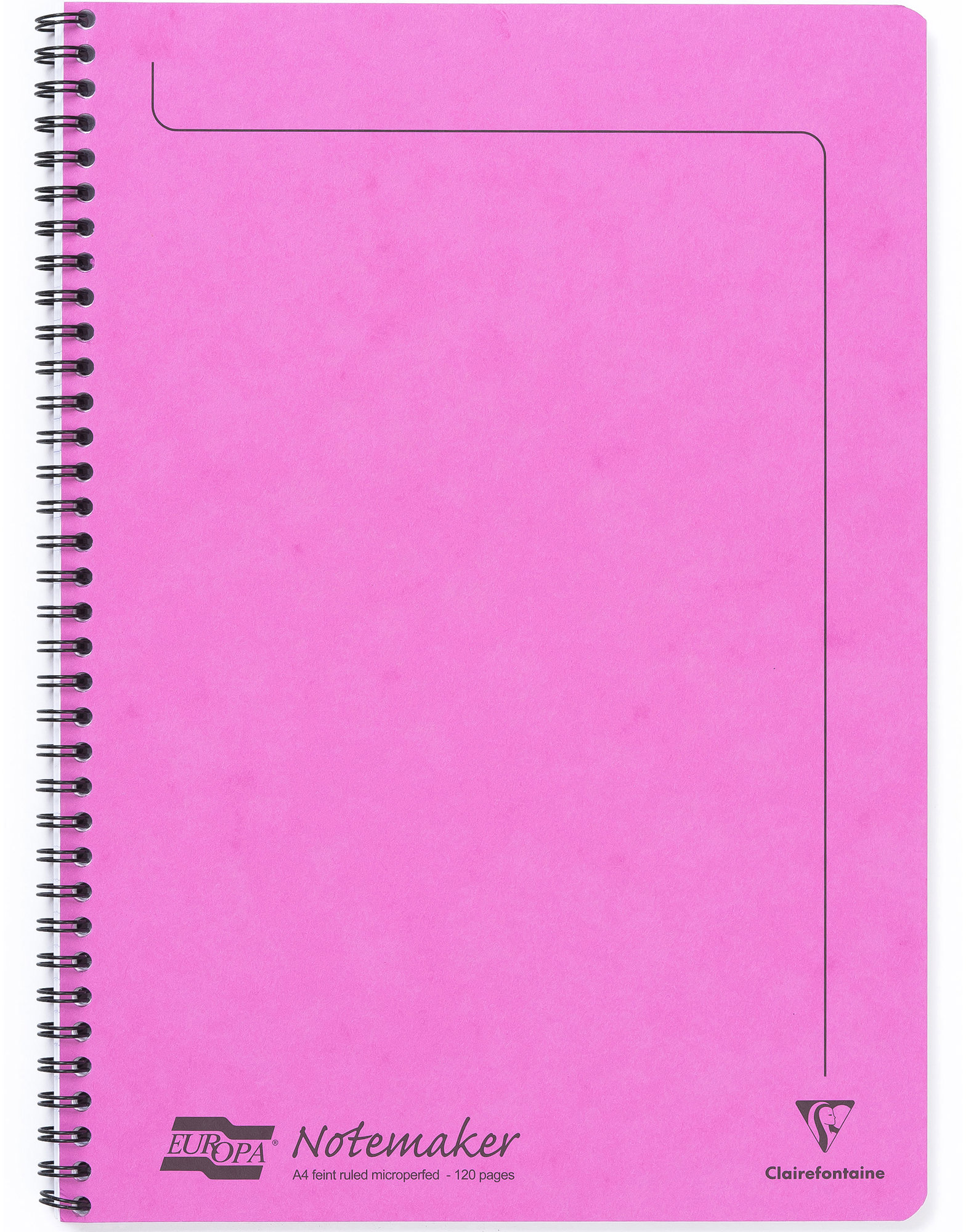 CLAIREFONTAINE Europa A4, linajkový, 60 listov, fuksiový