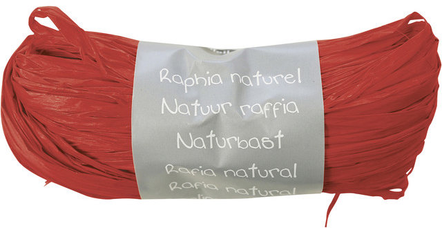 CLAIREFONTAINE Rafie (kousky), přírodní, červená, 50 g
