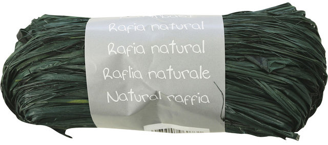 CLAIREFONTAINE Rafie (kousky), přírodní, tmavě zelená, 50 g