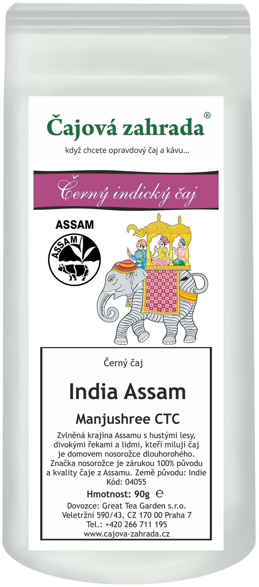 Čajová záhrada India Assam Manjushree CTC – čierny čaj, 500 g