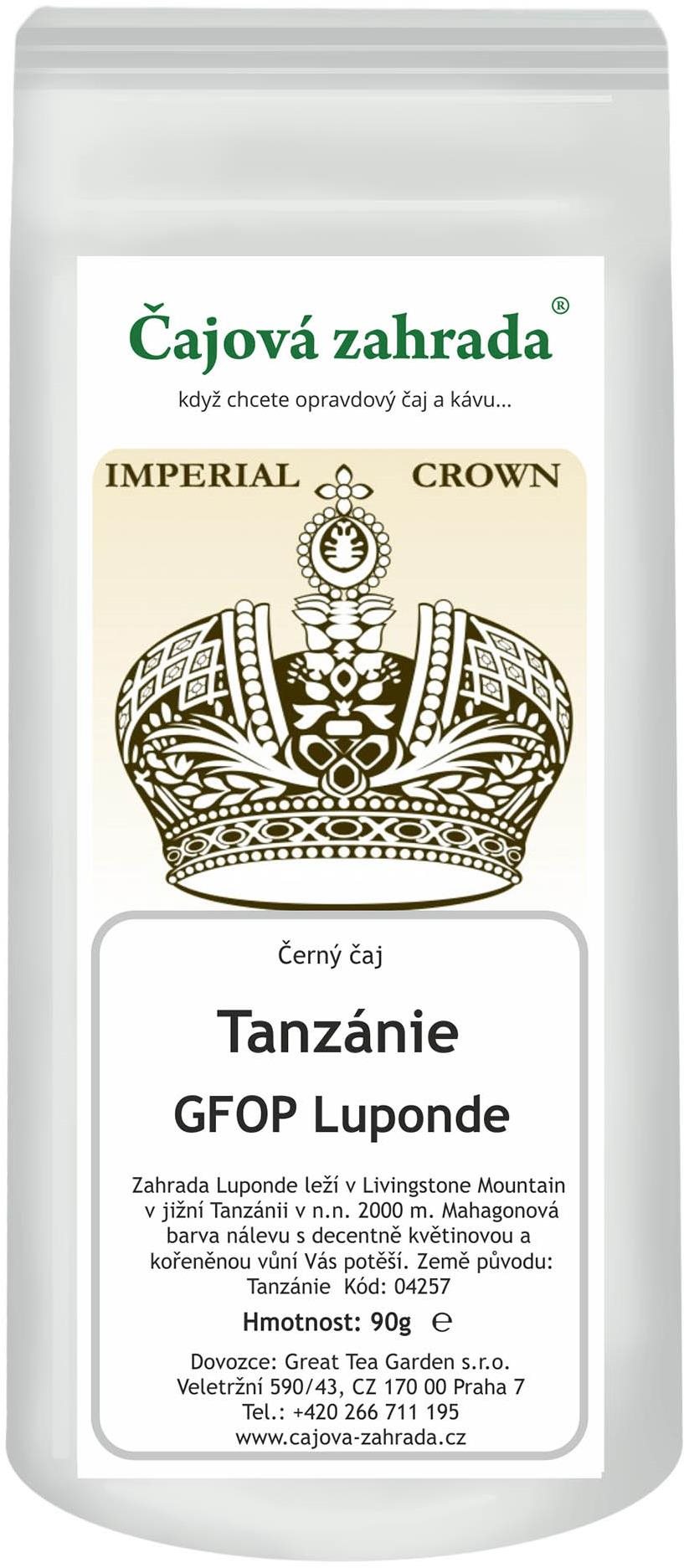 Čajová záhrada Tanzánie GFOP Luponde – čierny čaj, 90 g