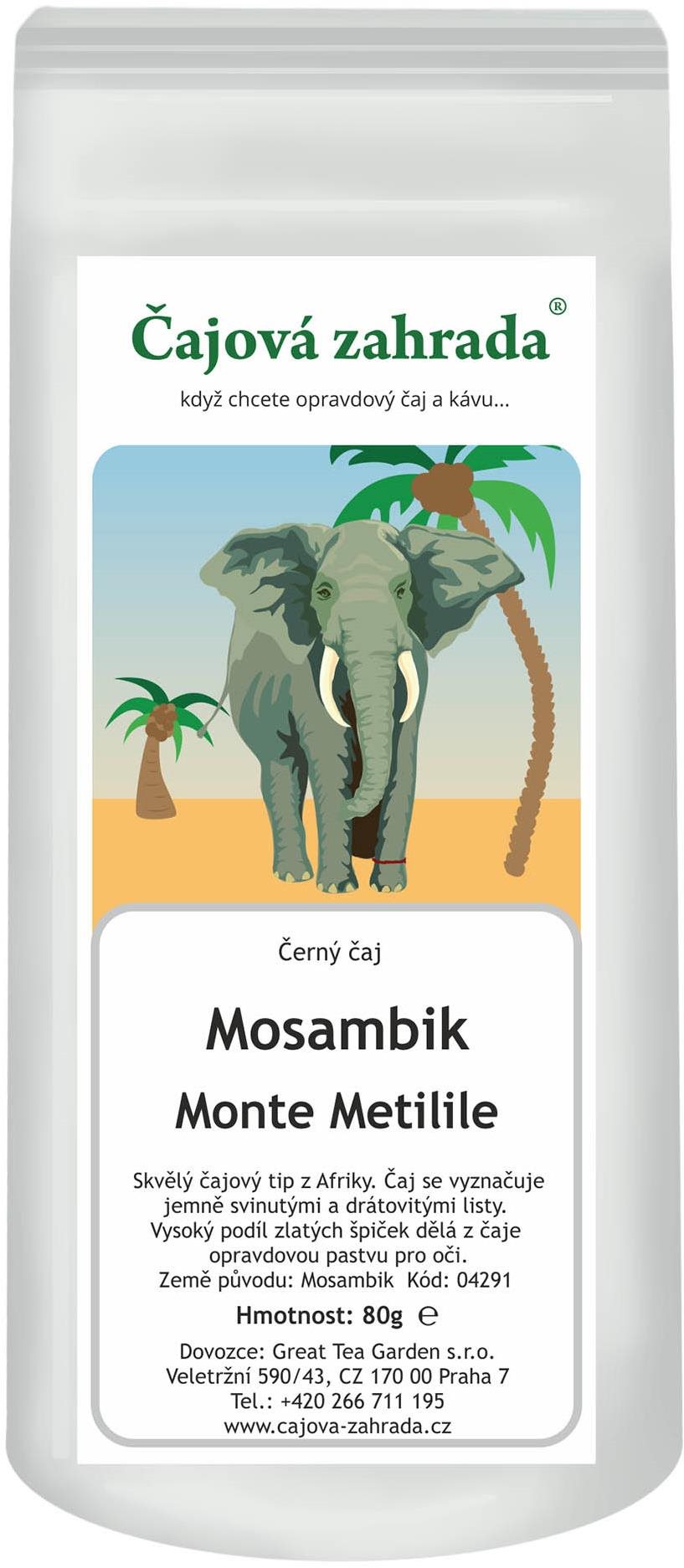 Čajová záhrada Mosambik OPI Monte Metilile – čierny čaj, 80 g