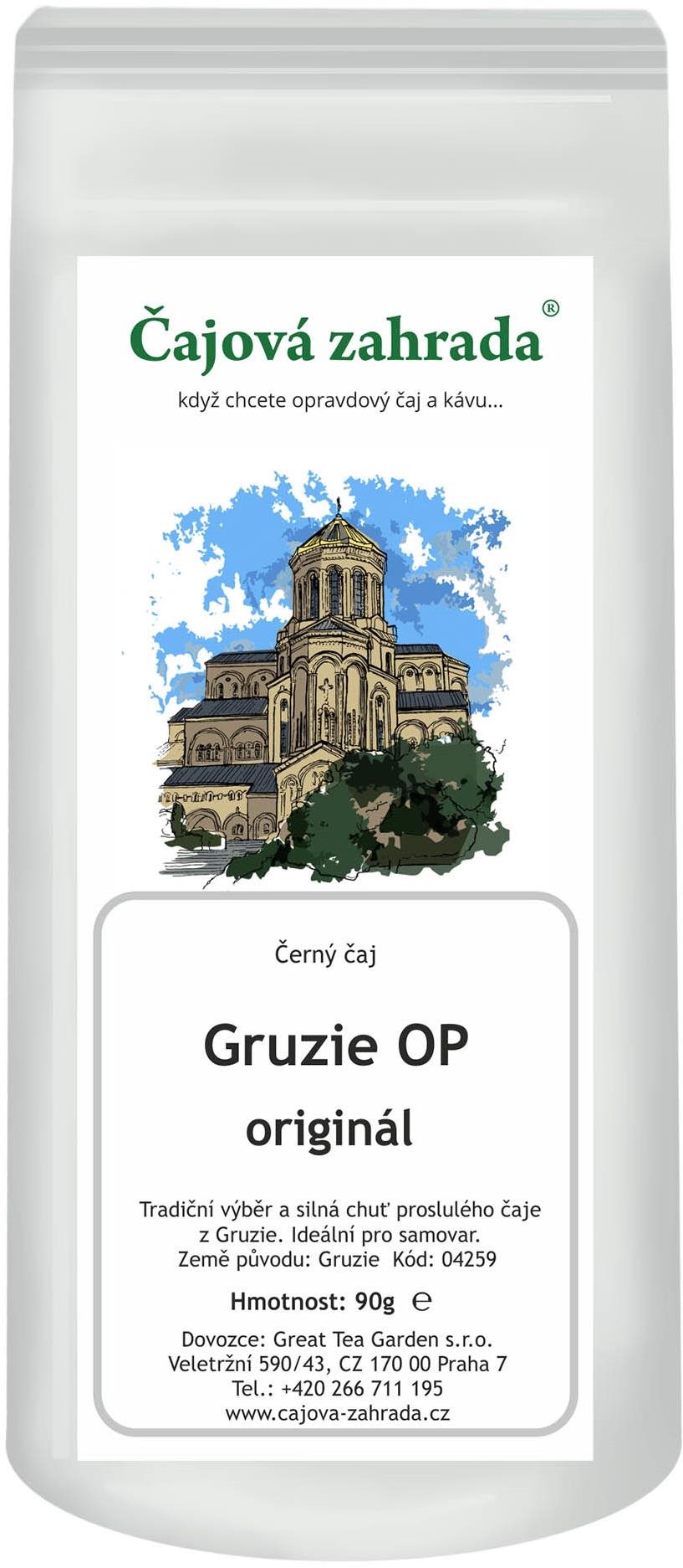 Čajová záhrada Gruzie OP – čierny čaj, 500 g