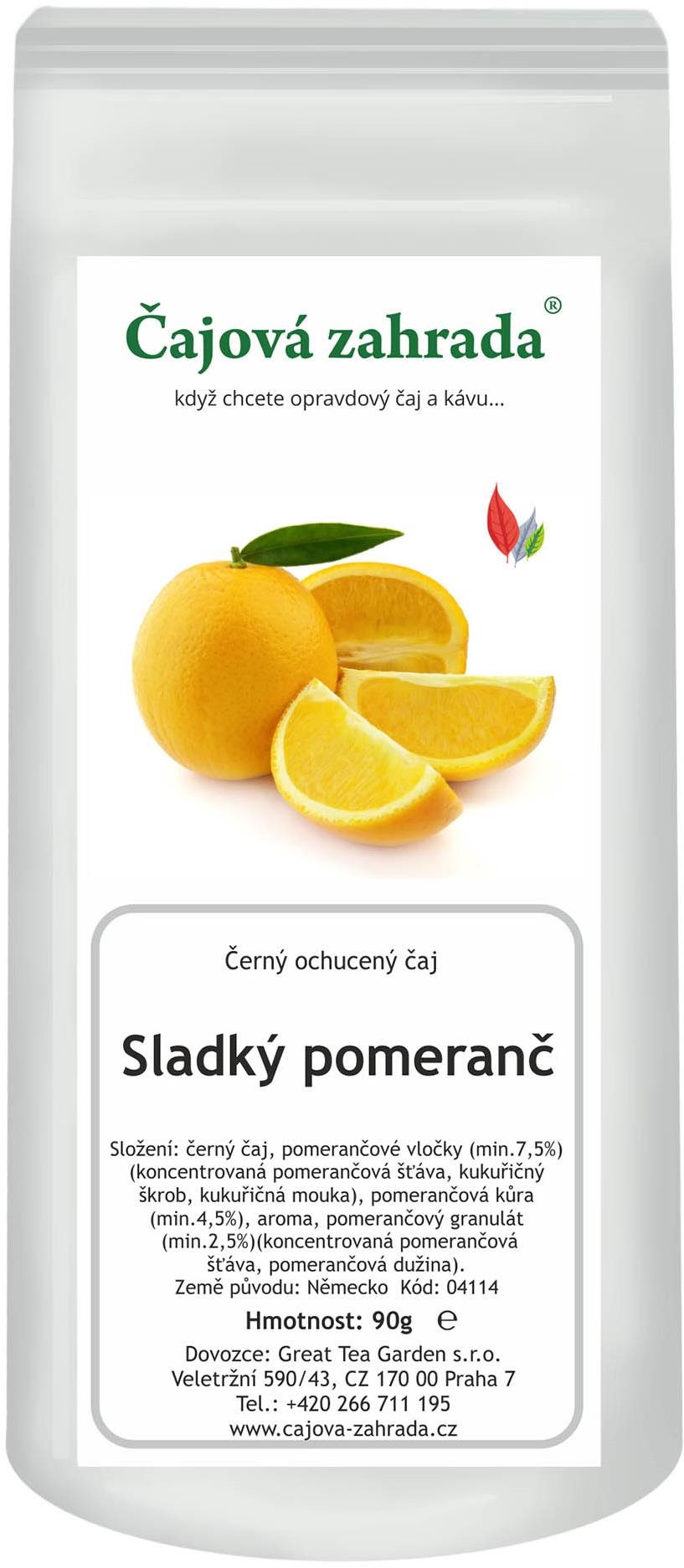 Čajová záhrada Sladký pomaranč – čierny ochutený čaj, 500 g