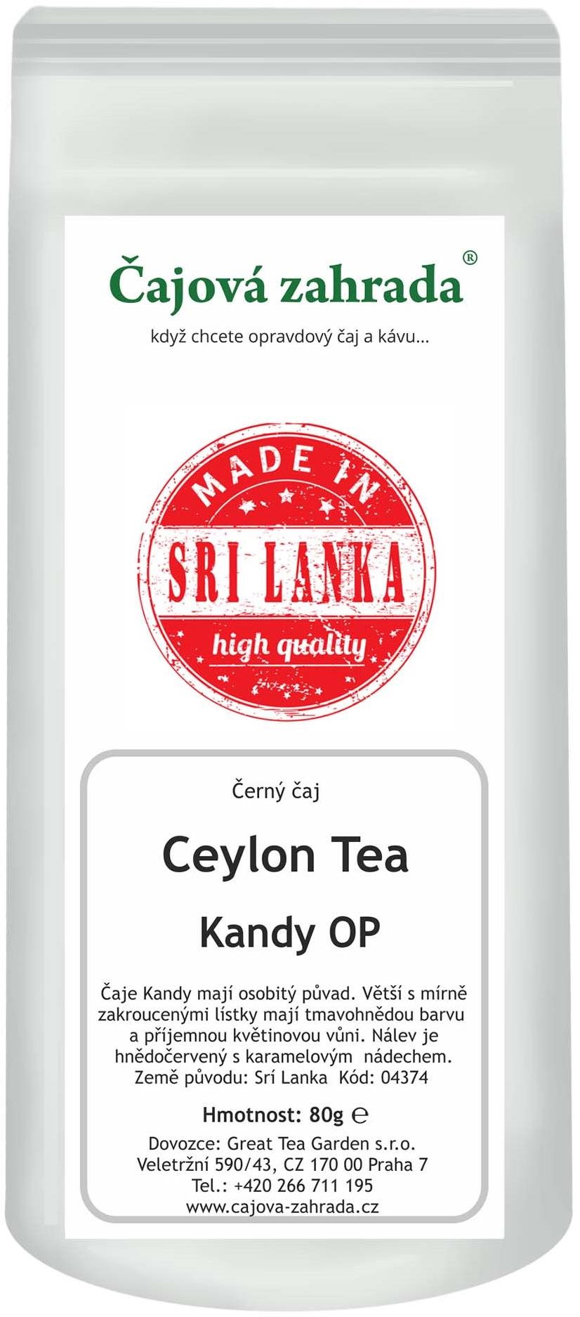 Čajová záhrada Ceylon Kandy 80 g – čierny čaj