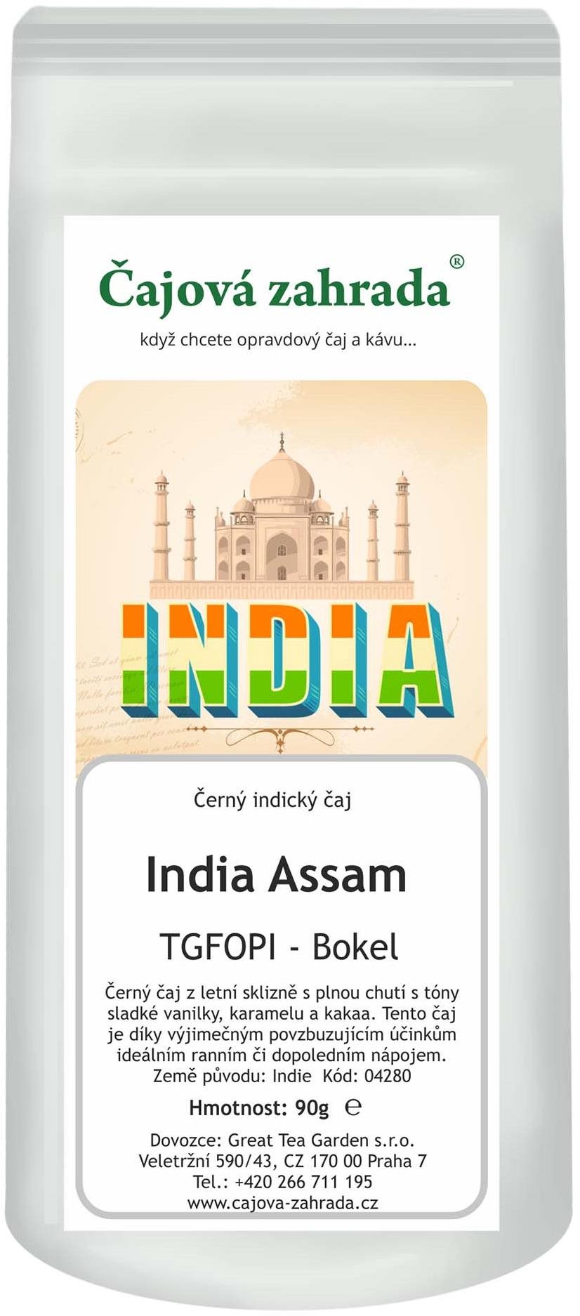 Čajová záhrada India Assam TGFOPI Bokel – čierny čaj, 1000 g