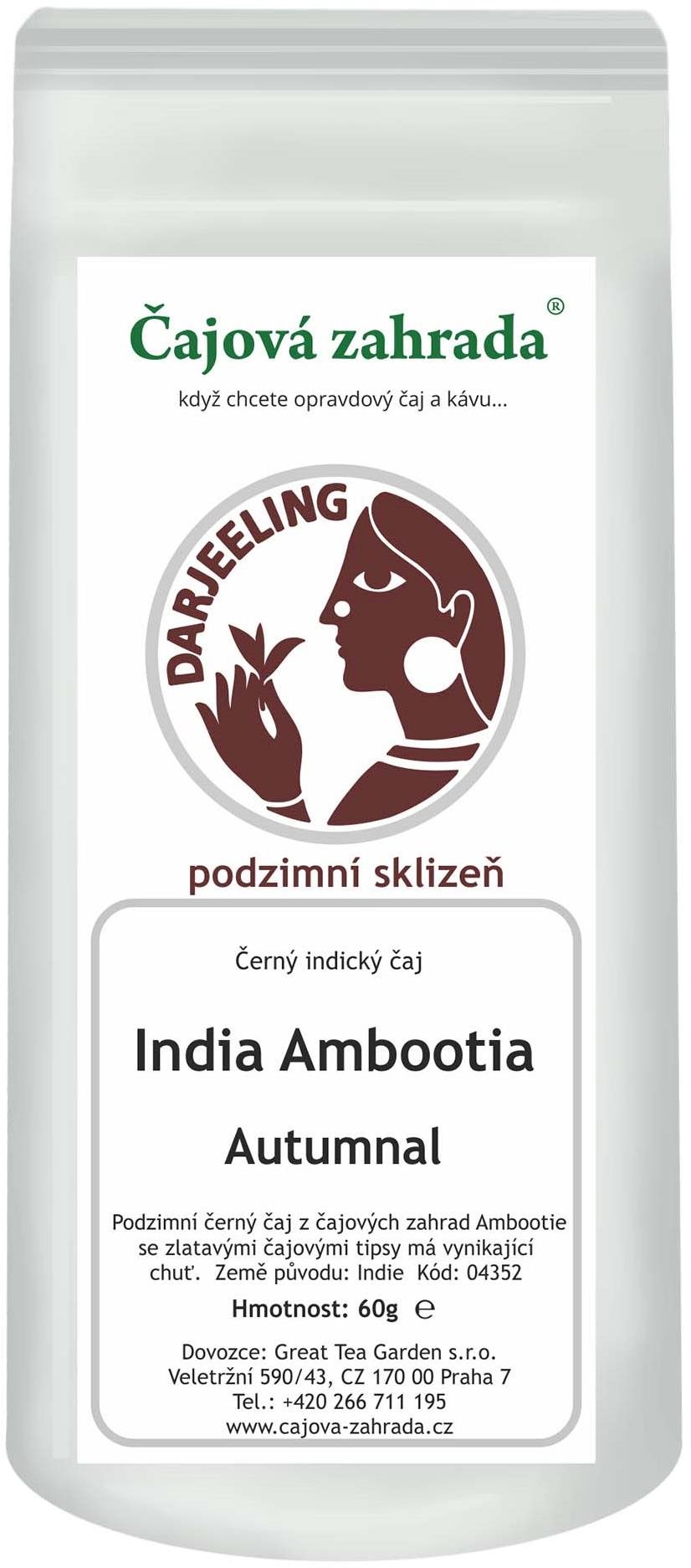 Čajová záhrada India Darjeeling Ambootia Autumnal – čierny čaj, 500 g