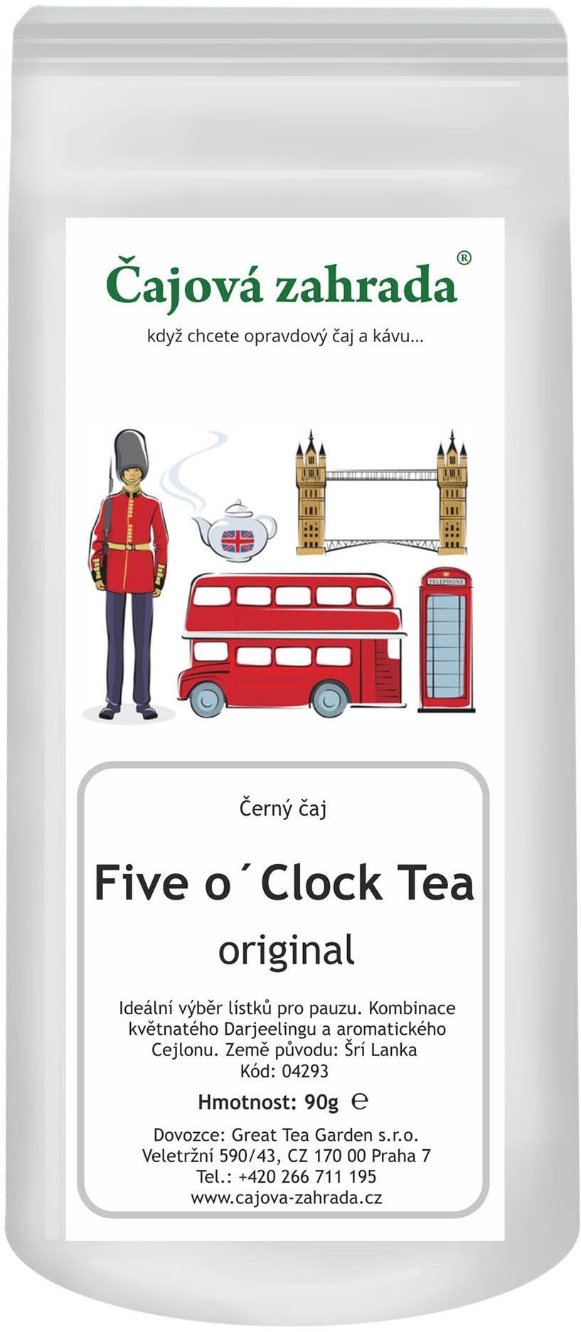 Čajová záhrada Five o´Clock Tea – Čaj o piatej – čierny čaj, 90 g