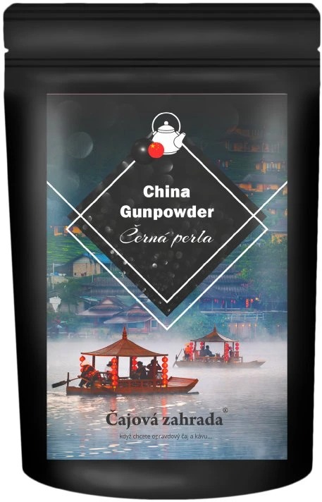 Čajová záhrada China Black Gunpowder Tea – Čierna perla – čierny čaj, 500 g