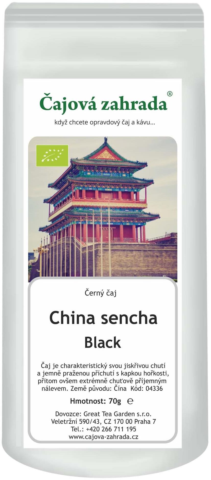 Čajová záhrada China Black Sencha – čierny čaj, 70 g