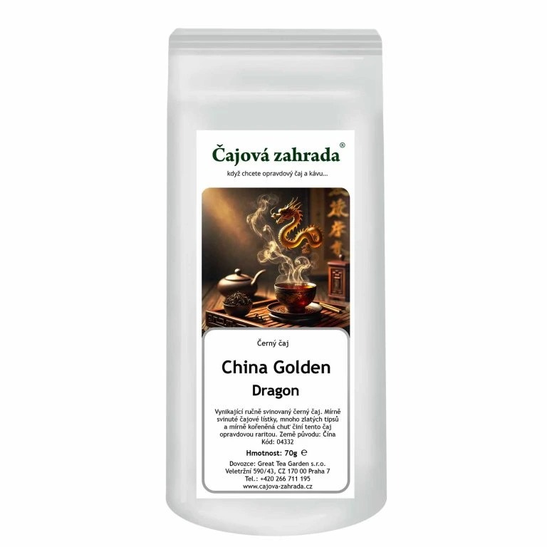 Čajová záhrada China Golden Dragon – čierny čaj, 70 g