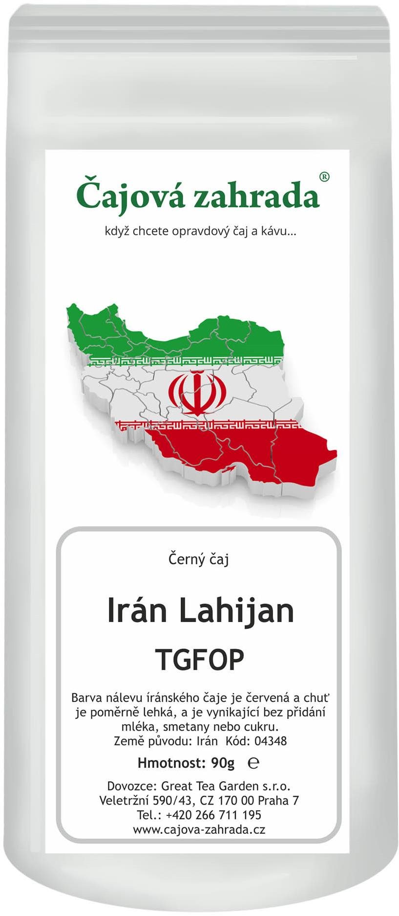 Čajová záhrada Írán TGFOP Lahijan – čierny čaj, 1000 g