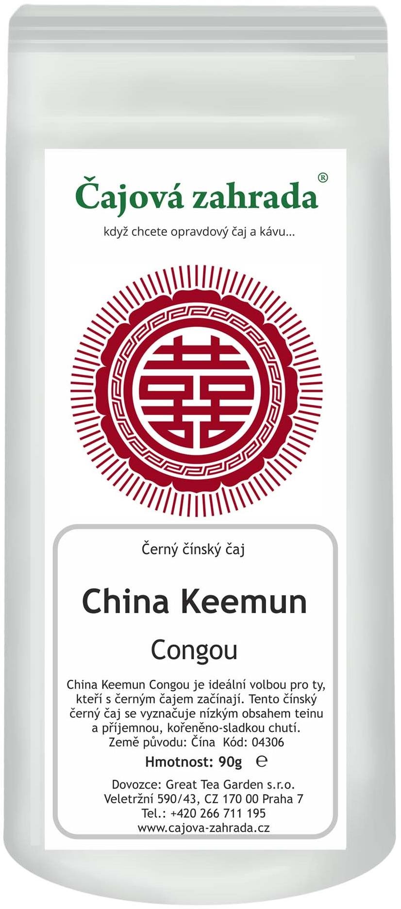 Čajová záhrada China Keemun Congou – čierny čaj, 500 g
