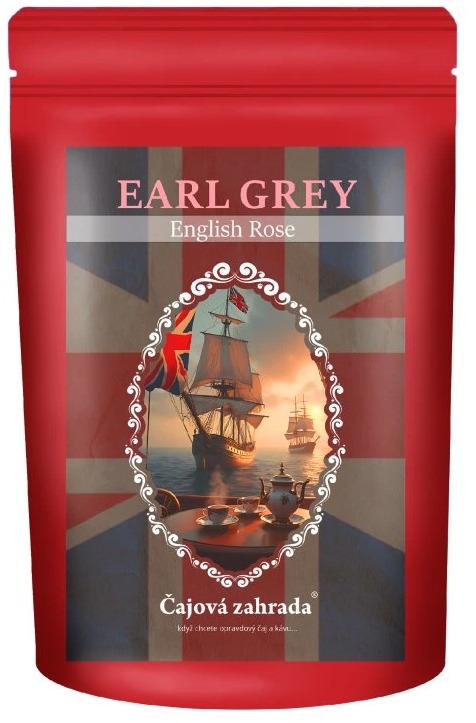 Čajová záhrada Earl Grey English Rose – čierny ochutený čaj, 90 g