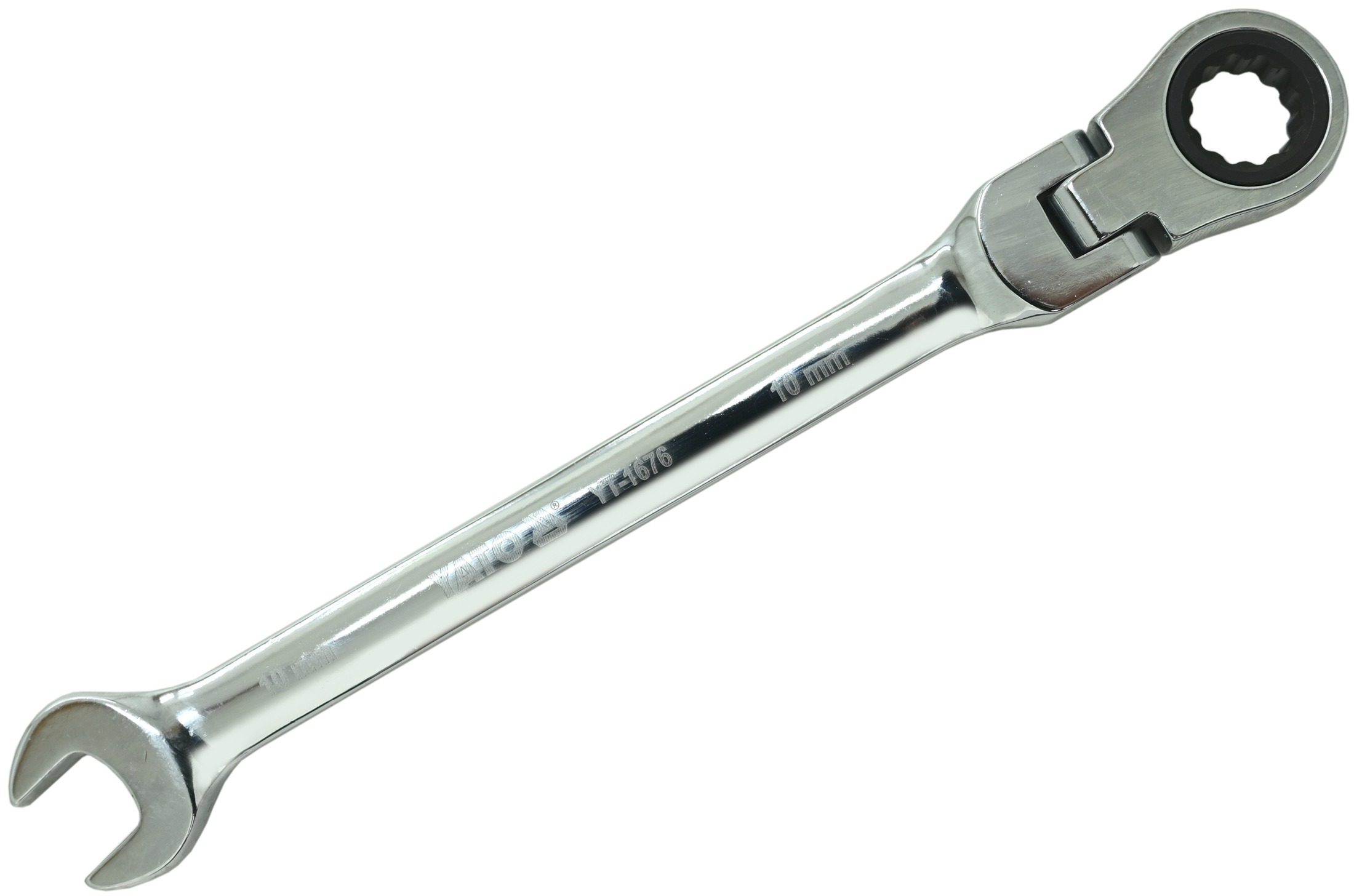 Yato Kľúč očkoplochý račňový 10 mm s kĺbom