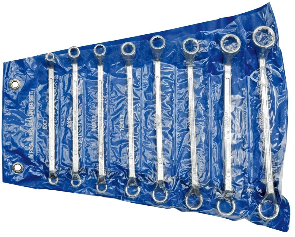 VOREL Kľúče očkoploché 6 – 22 mm v sade TO-52580