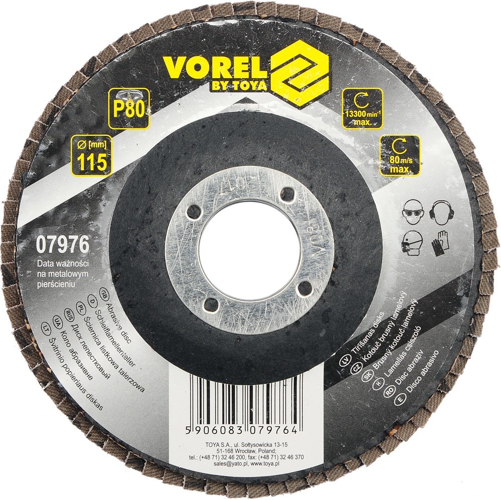 Vorel Kotúč brúsny lamelový 115 mm P40