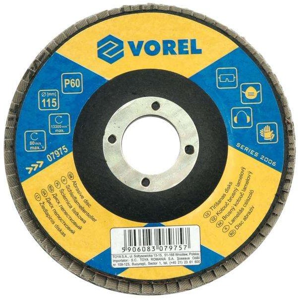 Vorel Kotúč brúsny lamelový 115 mm P60