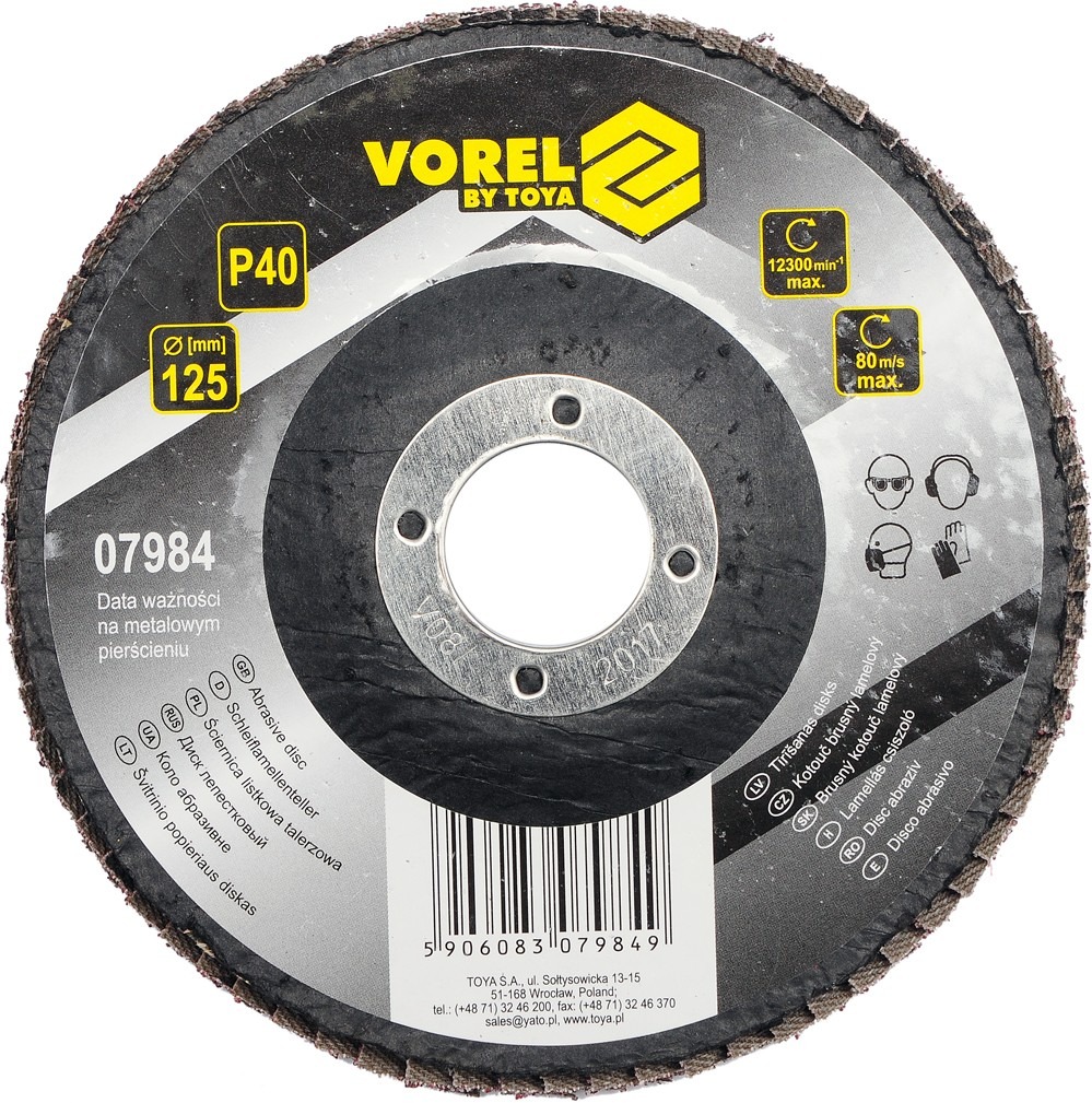 Vorel Kotúč brúsny lamelový 125 mm P40