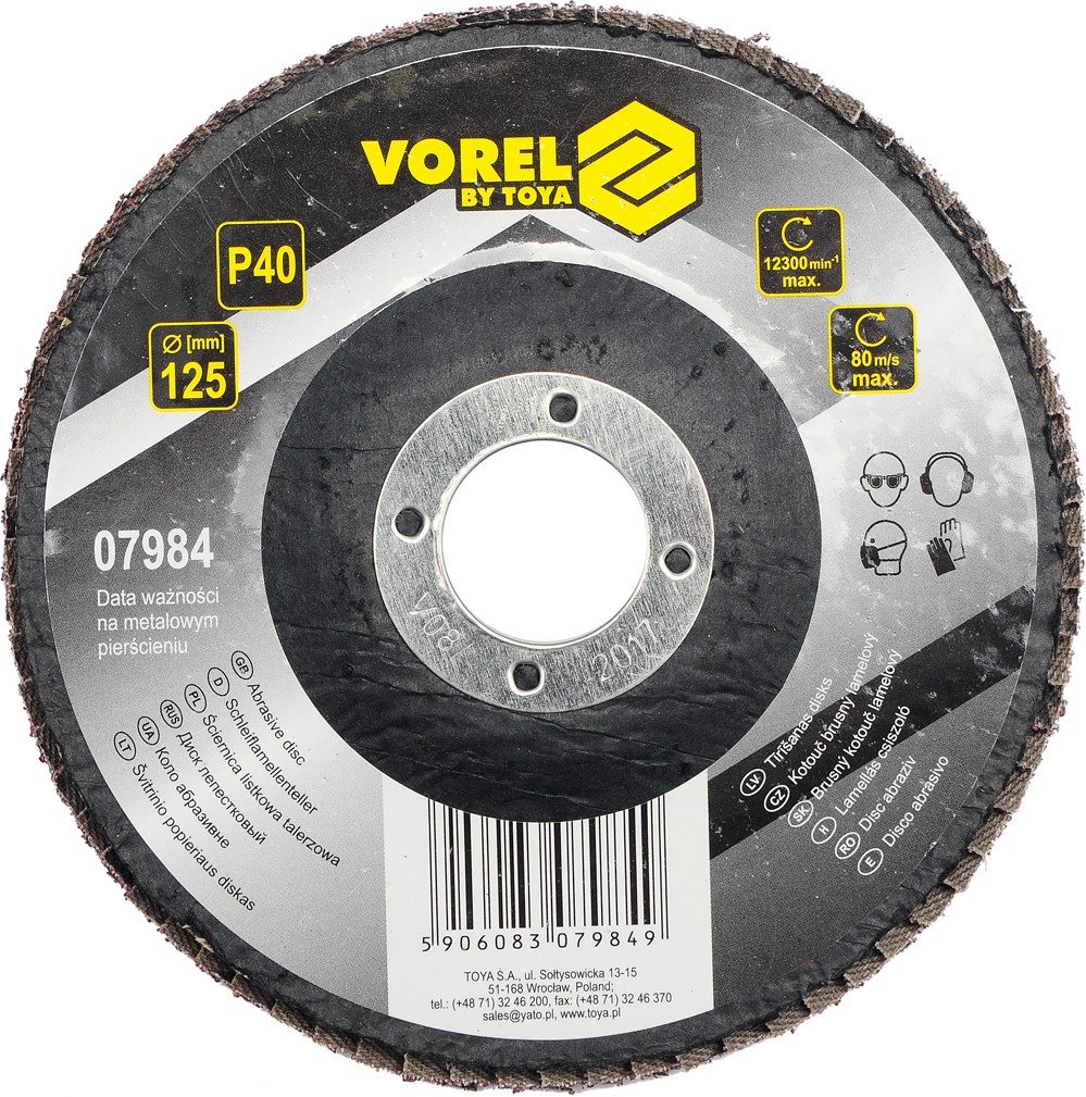 Vorel Kotúč brúsny lamelový 125 mm P80