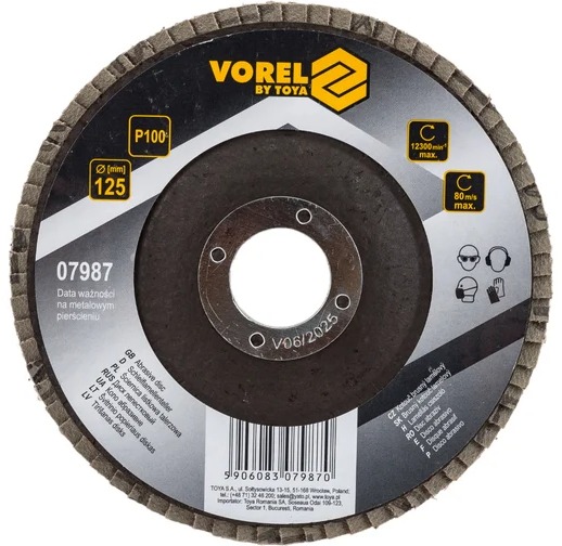 Vorel Kotúč brúsny lamelový 125 mm P100