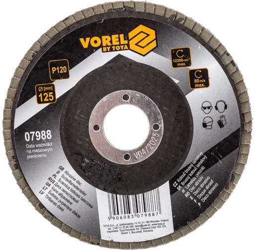 Vorel Kotúč brúsny lamelový 125 mm P120
