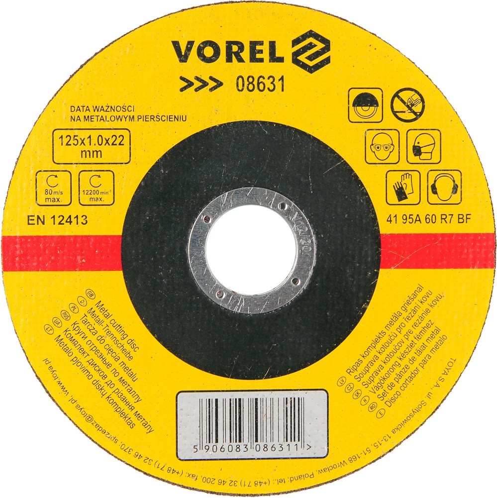 Vorel Kotúč na kov 125 × 22 × 1,0 mm