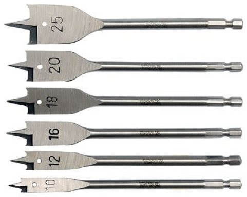 YATO Vrtáky ploché v sade 10 – 5 mm YT-3258